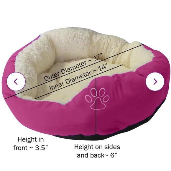 NEW, never used, Soft polyester plush pet bed, see pictures - Picture 3 of 5